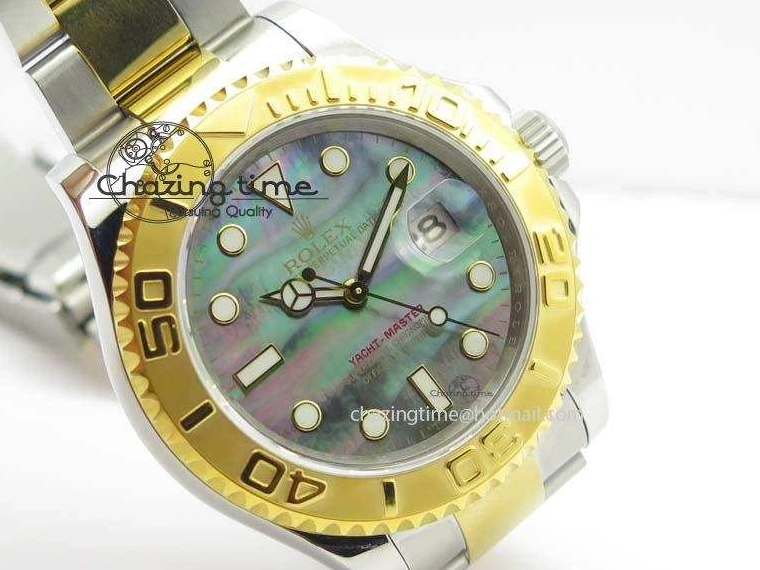 1227 MultiPurpose Yacht-Master 116622 JF Best Edition SS YG Gray MOP Dial On Bracelet A 3863
